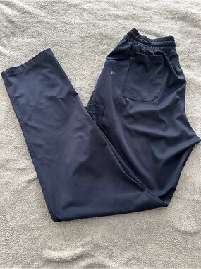 Straight-Leg Women's Scrub Pants in Navy by FIT Scrubs